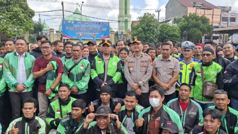 Kumpul Bareng Ojek Online” Dalam Rangka Mendukung Keselamatan Berlalu Lintas di Kota Lubuk Linggau