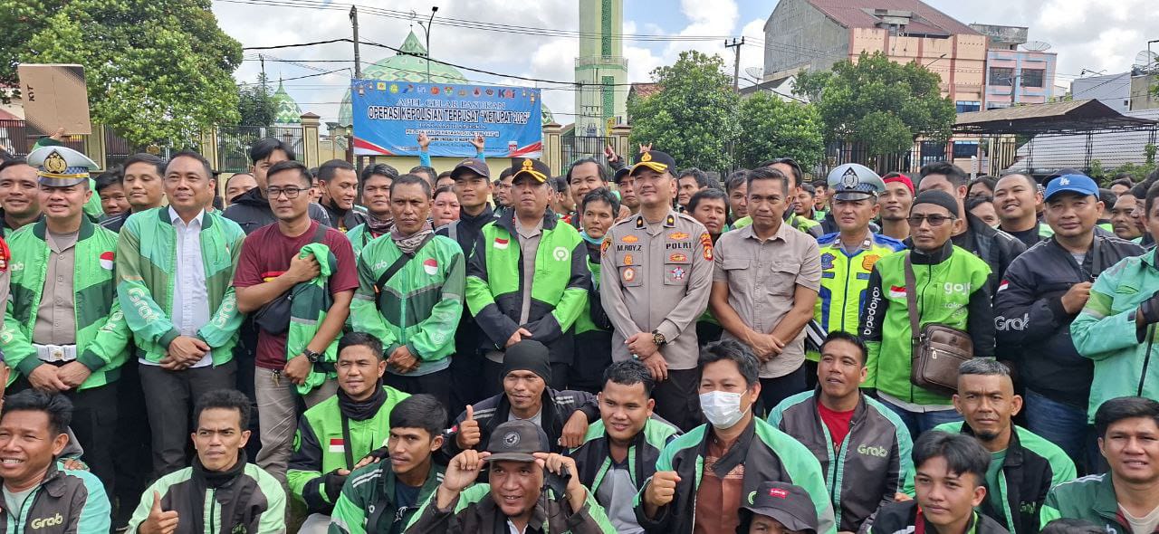 Kumpul Bareng Ojek Online” Dalam Rangka Mendukung Keselamatan Berlalu Lintas di Kota Lubuk Linggau