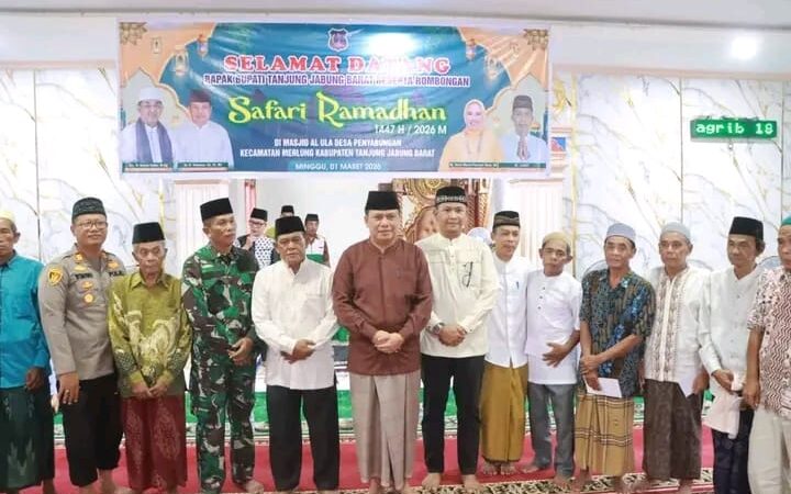 Pemkab Tanjab Barat Gelar Safari Ramadan di Masjid Al-ULA Desa Penyabungan Kecamatan Merlung