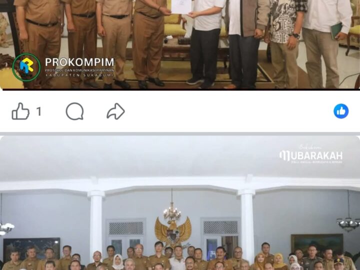 Bupati Sukabumi Terima Kunjungan Kepala BPK RI perwakilan Jawa Barat