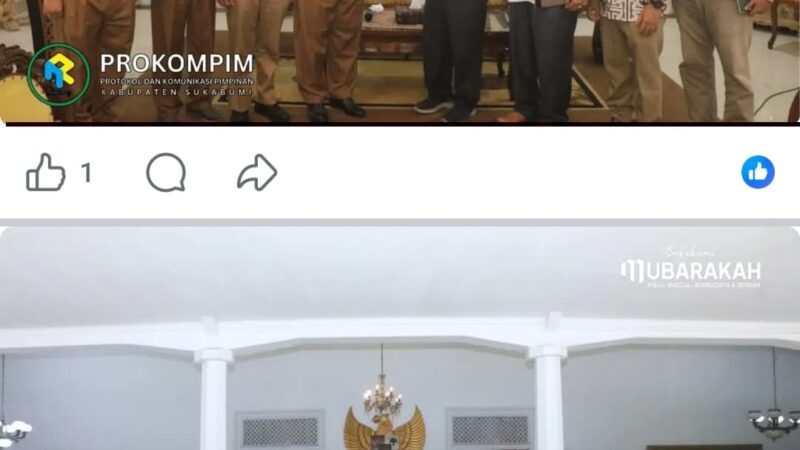 Bupati Sukabumi Terima Kunjungan Kepala BPK RI perwakilan Jawa Barat