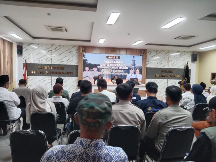 Wujudkan Sinergitas pelayanan publik, Polres Pangandaran Bangun Masjid “Pesat Gatra”