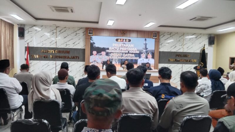 Wujudkan Sinergitas pelayanan publik, Polres Pangandaran Bangun Masjid “Pesat Gatra”