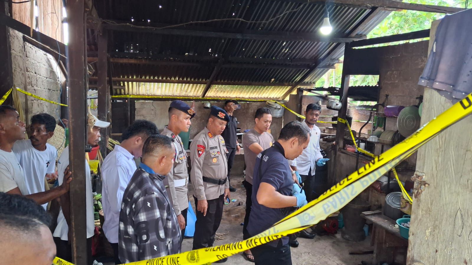 Pasca ledakan di KKT, Polisi Lakukan Olah TKP