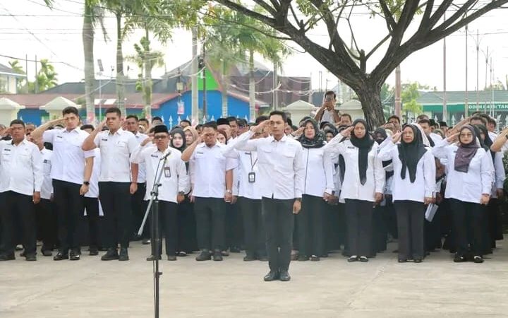 Bupati Anwar Sadat Pimpin Apel Gabungan Pasca Lebaran dan Halal Bihalal 1447 H