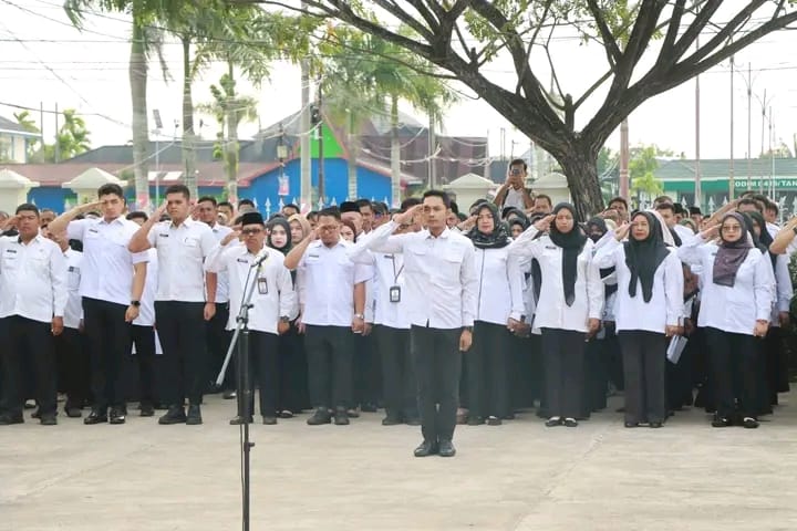 Bupati Anwar Sadat Pimpin Apel Gabungan Pasca Lebaran dan Halal Bihalal 1447 H