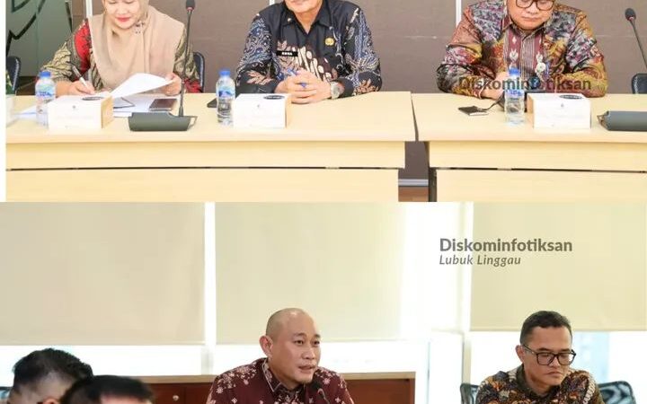 Wali Kota Lubuk Linggau H Rachmat Hidayat Bersama Sekda Beraudiensi dengan  Direktur PT SMI