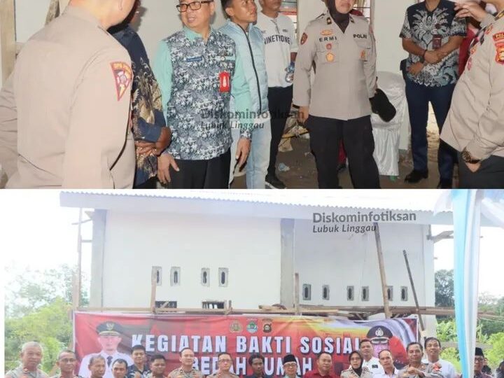 Asisten I Bidang Pemerintahan dan Kesra Setda, H. Heri Zulianta Hadiri Bhakti Sosial Bedah Rumah Yang Diselenggarakan Polres Lubuk Linggau