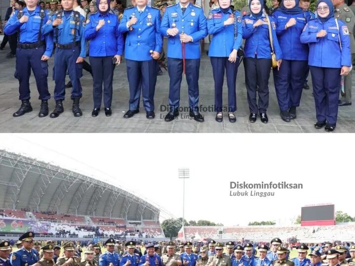 Wako Lubuk Linggau Hadiri Puncak Peringatan HUT Damkar, HUT Pol PP dan HUT Linmas 