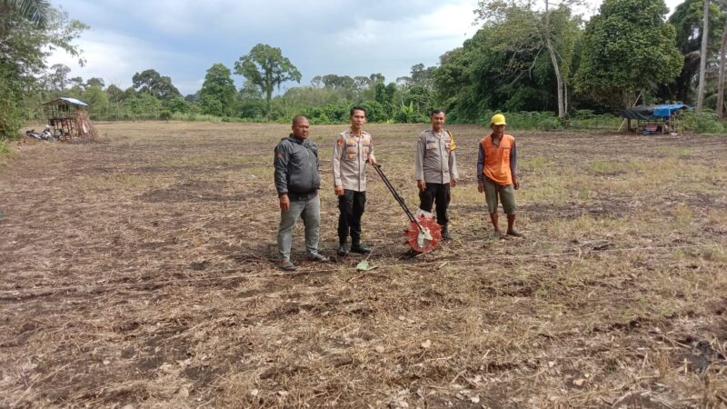 Perkuat Sinergi Antara Polri dan Sektor Pertanian, Polsek Lubuklinggau Selatan 1 Serahkan Bantuan Bibit Jagung