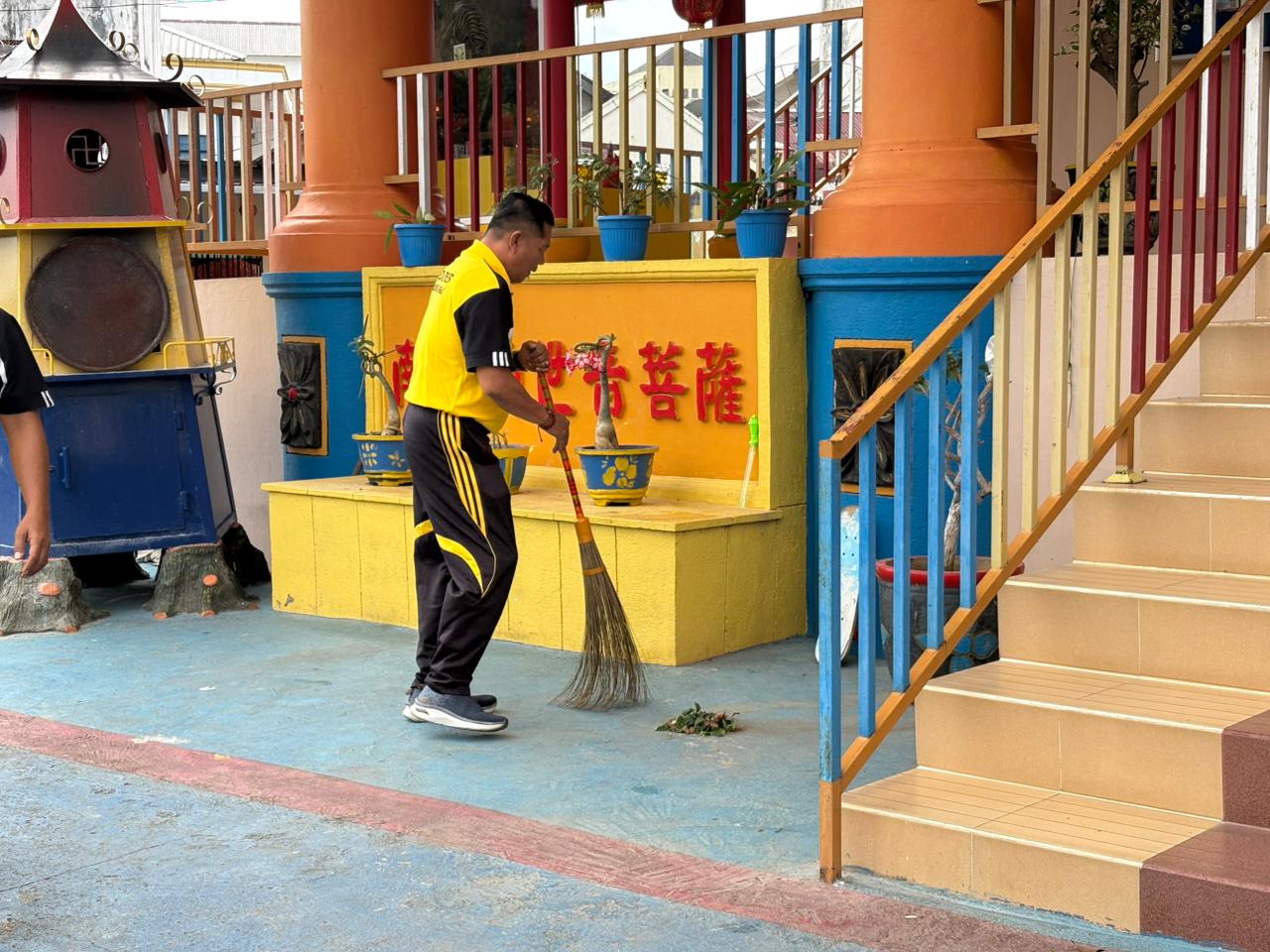 Sat Intelkam Polres Lubuk Linggau Menjelang Peringatan Hari Bhayangkara ke-80 tahun 2026, Aksi Peduli Lingkungan dan Toleransi 