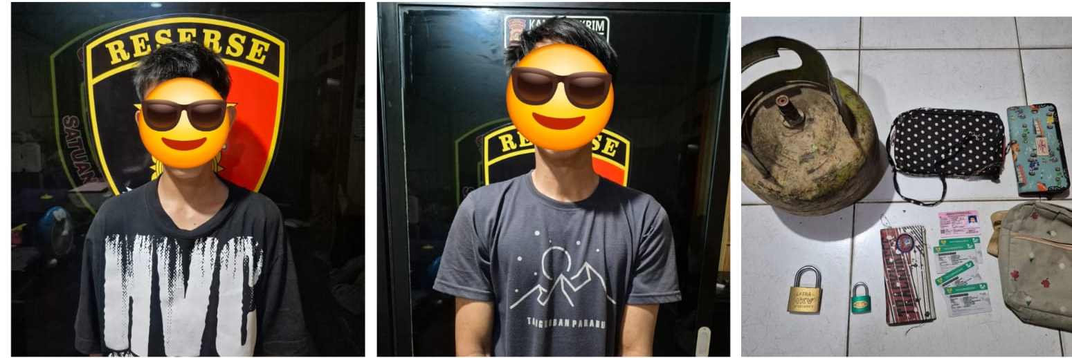 Korban Terkejut Melihat Pintu Warung Sudah Terbuka Mendapati sekitar 22 Slop Rokok dan Satu Tabung Gas , Unit Reskrim Polsek Lubuk Linggau Barat Berhasil Tangkap Dua Diantara Pelaku