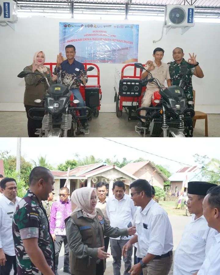 Bupati Ratna Machmud Hadiri Peresmian Operasional 1.061 Koperasi Desa/Kelurahan Merah Putih