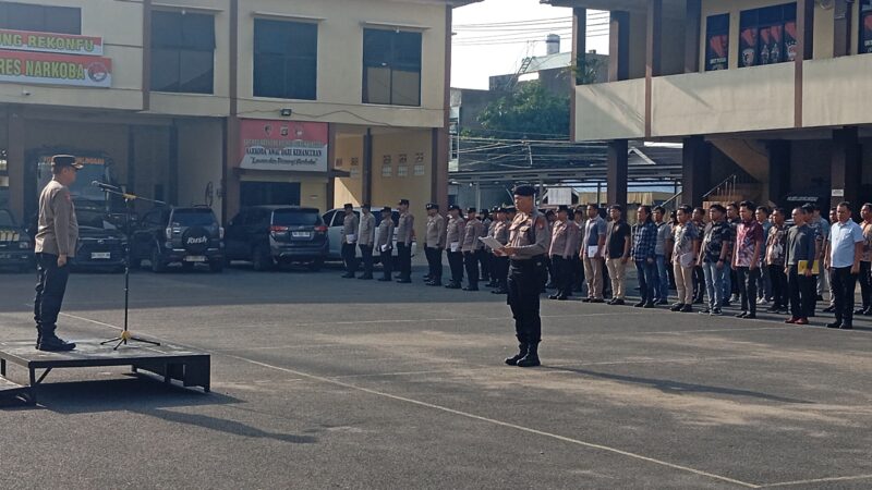 Pastikan Situasi Aman dan Tertib Peringatan Hari Buruh Internasional (Mayday), Polres Lubuk Linggau Menggelar Apel Siaga 