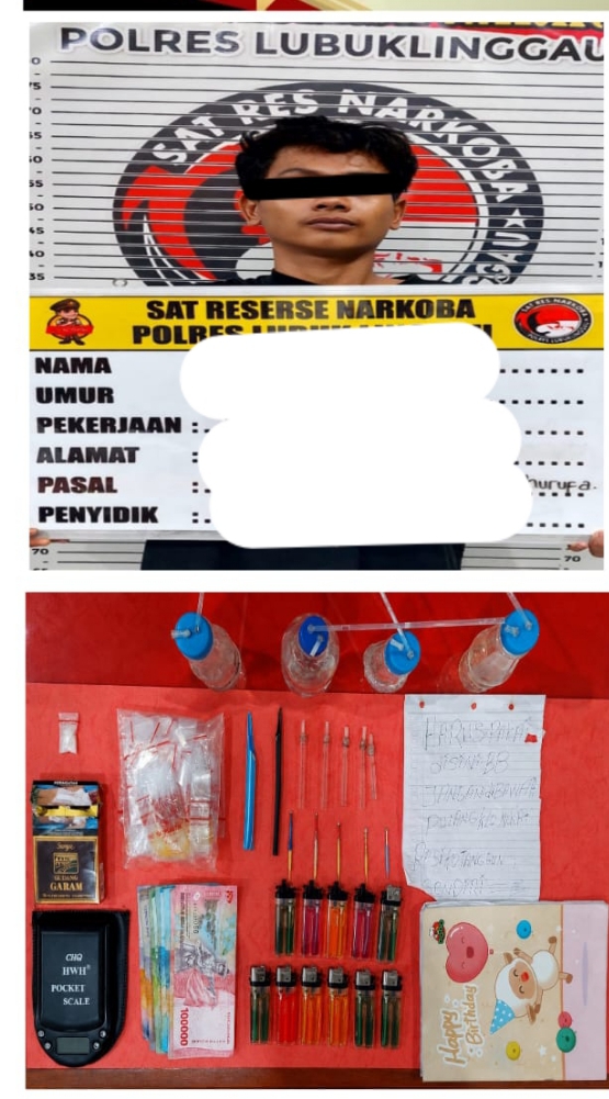 Satresnarkoba Polres Lubuklinggau Berhasil Tangkap Dua orang Tersangka, RS (23) dan AH (36) Berikut Barang Bukti 