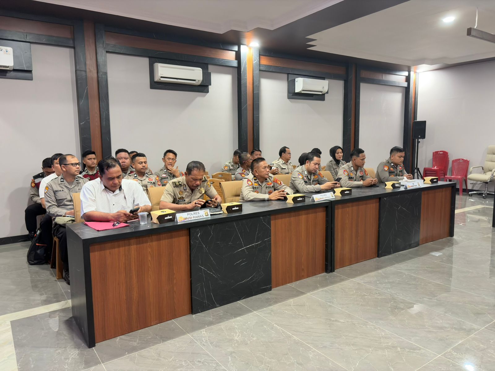 Polres Lubuk Linggau Tuan Rumah Bagi Empat Jajaran Polres Tetangga Sebagai Pusat Pelaksanaan Asistensi Dari Birorena Polda Sumsel