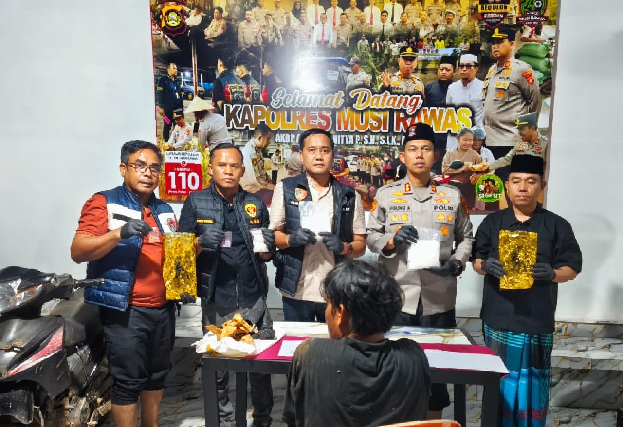 Dapat Big Fish, Polres Musi Rawas Berhasil Amankan 2 Kilogram Sabu dan Selamatkan 10.000 Jiwa
