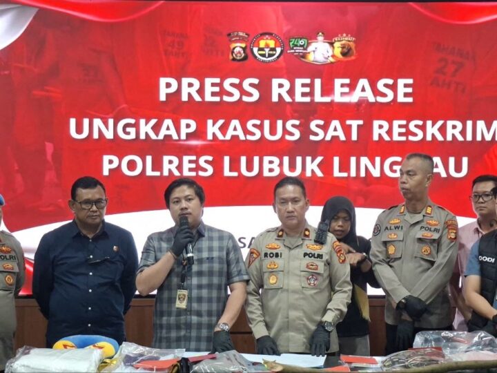 Konferensi Pers Satreskrim Polres Lubuk Linggau   Ungkap kasus tindak pidana dalam kurun waktu Satu Bulan Terakhir Berhasil Ungkap Kasus 54 dengan Jumlah Tersangka Sebanyak 23 