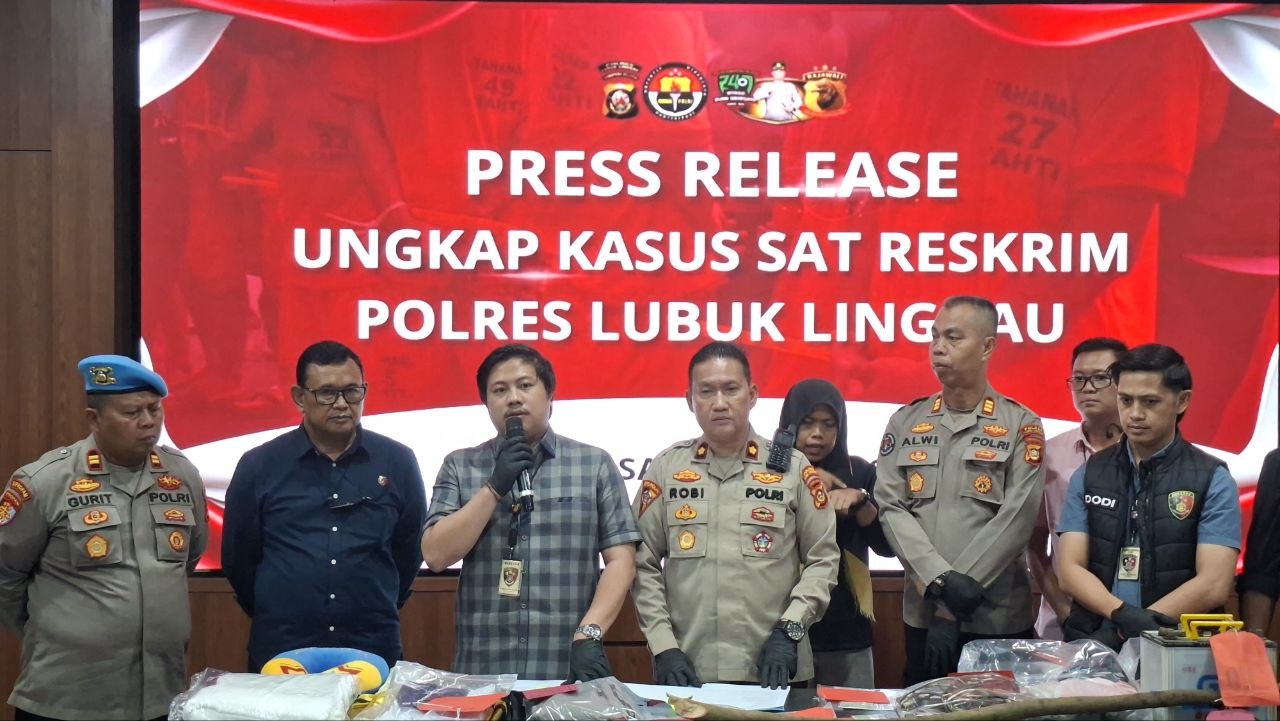Konferensi Pers Satreskrim Polres Lubuk Linggau   Ungkap kasus tindak pidana dalam kurun waktu Satu Bulan Terakhir Berhasil Ungkap Kasus 54 dengan Jumlah Tersangka Sebanyak 23 