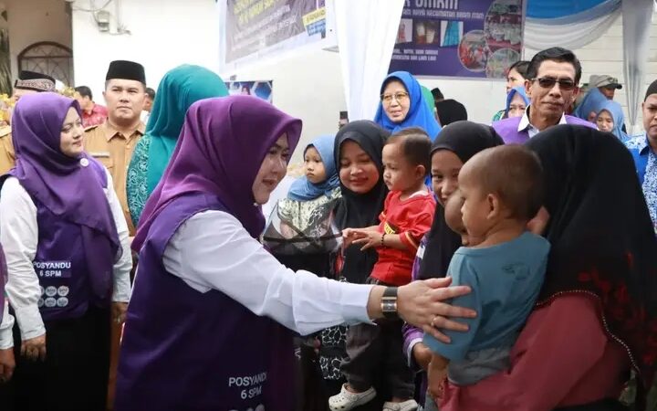 Ketua Tim Pembina Posyandu Tanjab Barat Hj. Fadhilah Sadat, S.H., Dorong Transformasi Posyandu 6 SPM di Bram Itam