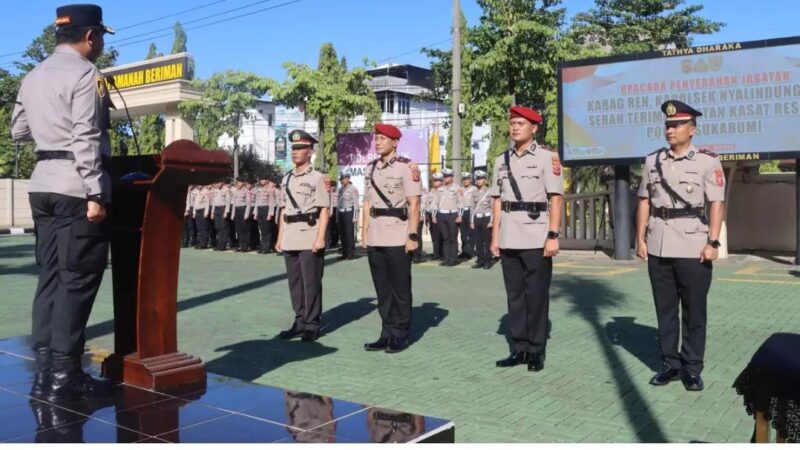 Kapolres Sukabumi: Rotasi Jabatan itu Adalah sebagai penyegaran di lingkungan Polri merupakan hal yang biasa dilakukan sebagai bentuk penyegaran dalam organisasi