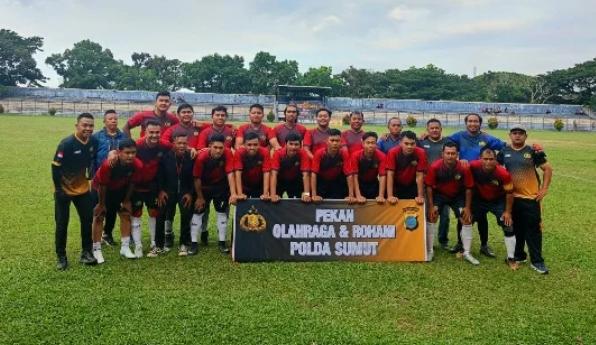 Polres Labuhanbatu Taklukkan Polres Labuhanbatu Selatan 2-1, Andreas Manurung Cetak Dua Gol Spektakuler