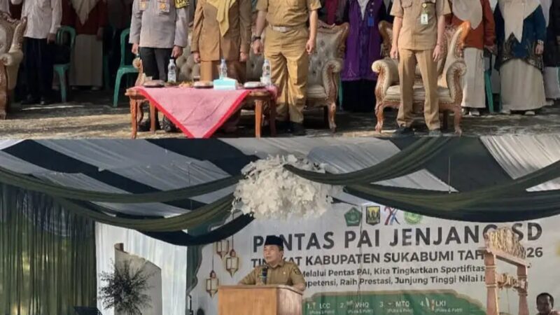 Kadis Pendidikan Kab Sukabumi Buka Pentas PAI 2026