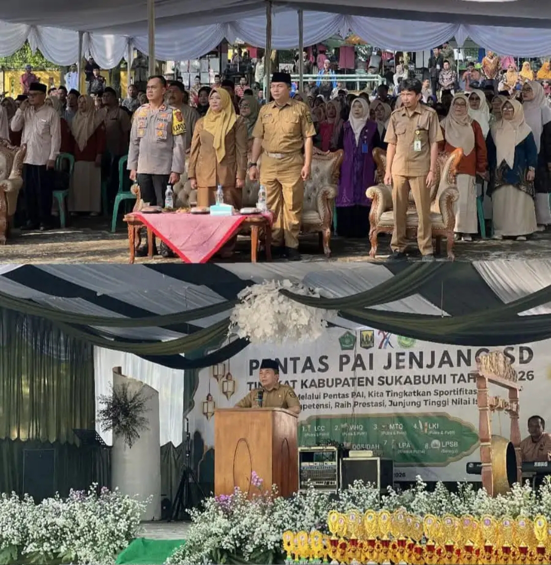 Kadis Pendidikan Kab Sukabumi Buka Pentas PAI 2026