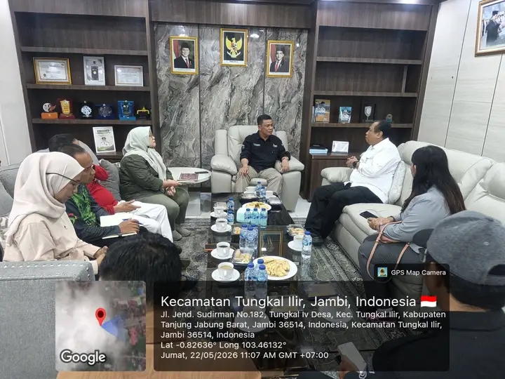 Tingkatkan Produktivitas Pertanian, Wabup Tanjab Barat Terima Kunjungan Kerja Kementan RI