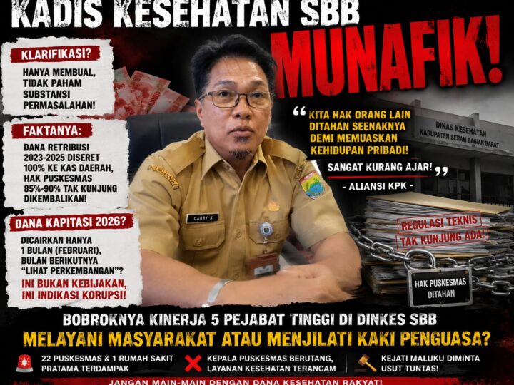 Dana Puskesmas Tertahan Dinkes SBB Dikritik