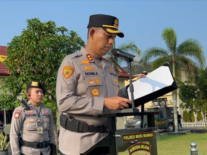 Pimpin Sertijab Kapolsek Purwodadi, Kapolres Musi Rawas Tekankan Personel Untuk Tindak Oknum Pelaku Pembakaran Hutan