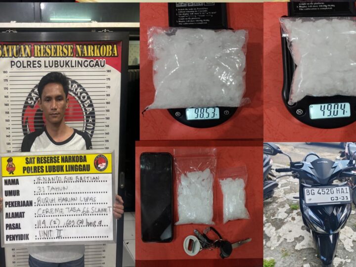 Satresnarkoba Polres Lubuk Linggau kembali Perang Terhadap Peredaran Gelap Narkotika, Petugas Amankan Seorang Buruh Inisial IR