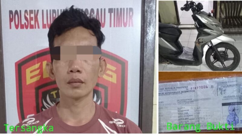 Tersangka PY, Buruh Asal Kecamatan Tuah Negeri,Pelaku Penipuan Penggelapan Sepeda Motor Berhasil Ditangkap Unit Reskrim Polsek Lubuk Linggau Timur
