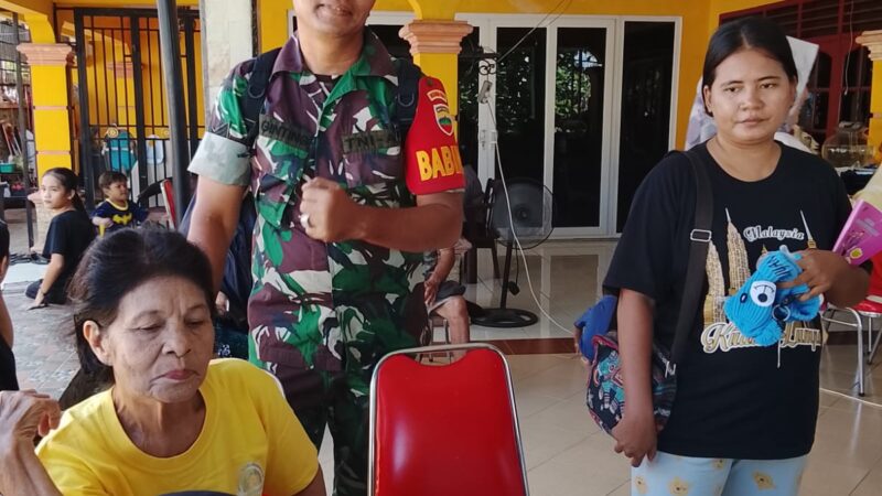 Babinsa Laksanakan Monitoring Pendampingan Posyandu Balita dan Lansia