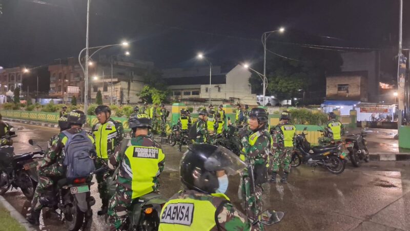 Ciptakan Rasa Aman, Kodim 0201/Medan Gelar Patroli Malam di Jalur Strategis Kota Medan