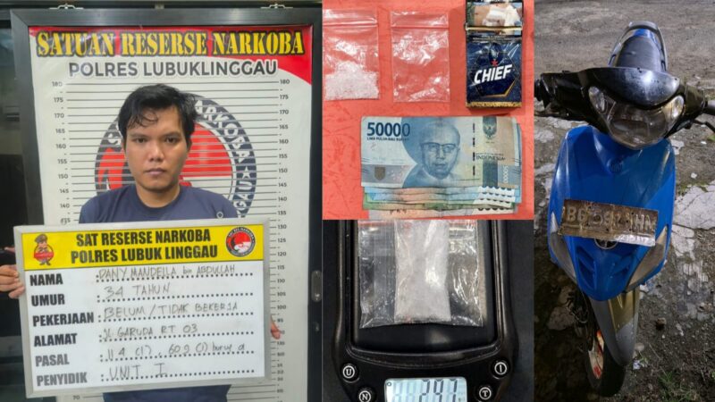 DM Warga Kelurahan Lubuk Tanjung Berhasil Ditangkap Satresnarkoba Polres Lubuklinggau