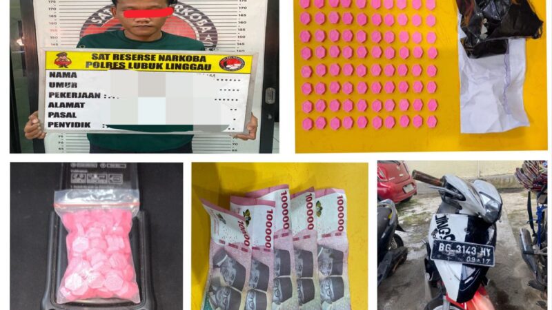 Satresnarkoba Polres Lubuklinggau Berhasil Menghadang Pria Ak di Depan Pintu Masuk Patok Besi 
