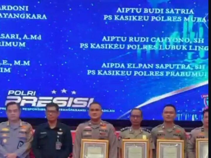 Personel Polres Lubuk Linggau Polda Sumatera Selatan, Sabet Penghargaan Bergengsi