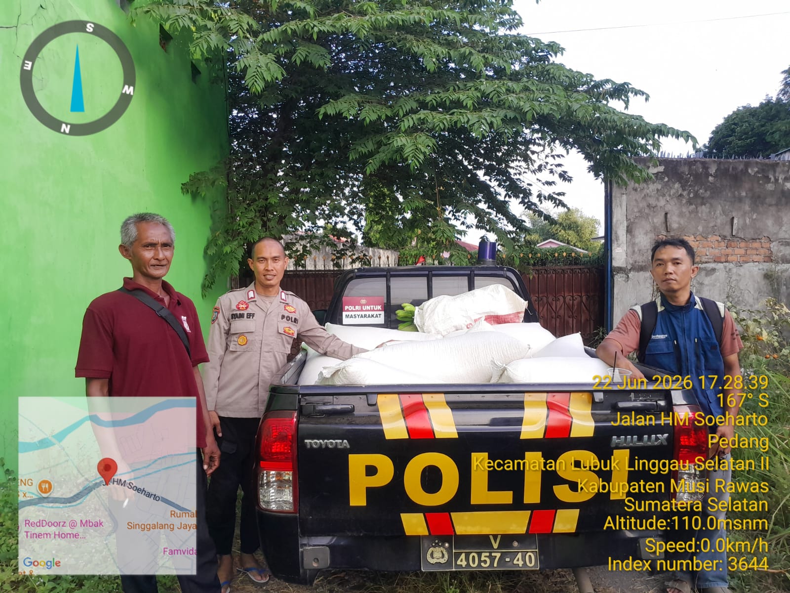 Polsek Jayaloka Polres Musi Rawas Kawal Hasil Panen Petani Binaan Hasilkan 1 Ton Jagung Pipil