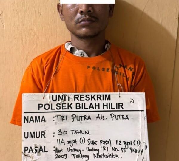 Polsek Bilah Hilir Amankan Pria Diduga Terlibat Sabu, Barang Bukti 2,22 Gram Disita