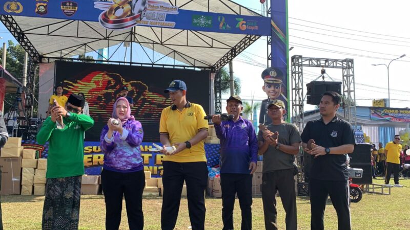 Lepas Burung Merpati, Sabuk Kamtibmas Harapkan Musi Rawas terus aman dan kondusif