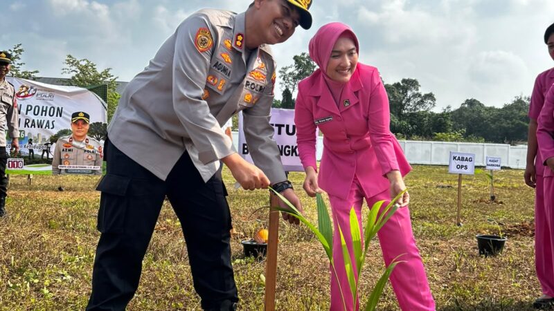 Peringati Hari Bhayangkara ke-80, Polres Musi Rawas Tanam Ratusan Bibit Pohon untuk Kelestarian Lingkungan
