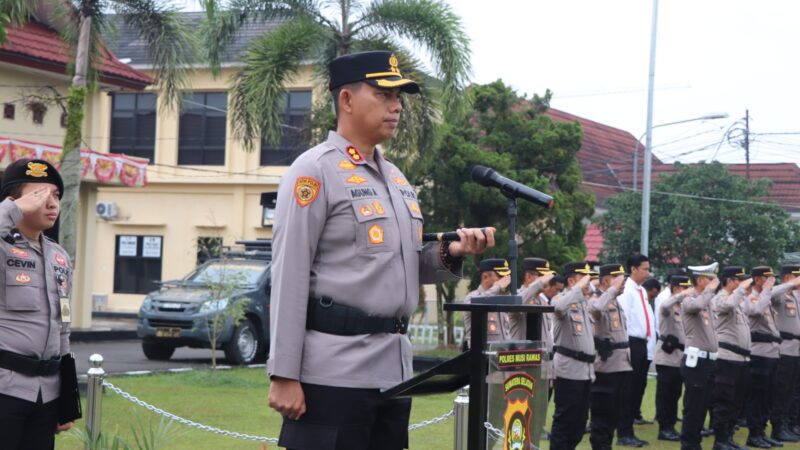 Kapolres Musi Rawas Pimpin Upacara Kenaikan Pangkat 34 Personel: Wujud Apresiasi atas Dedikasi dan Loyalitas