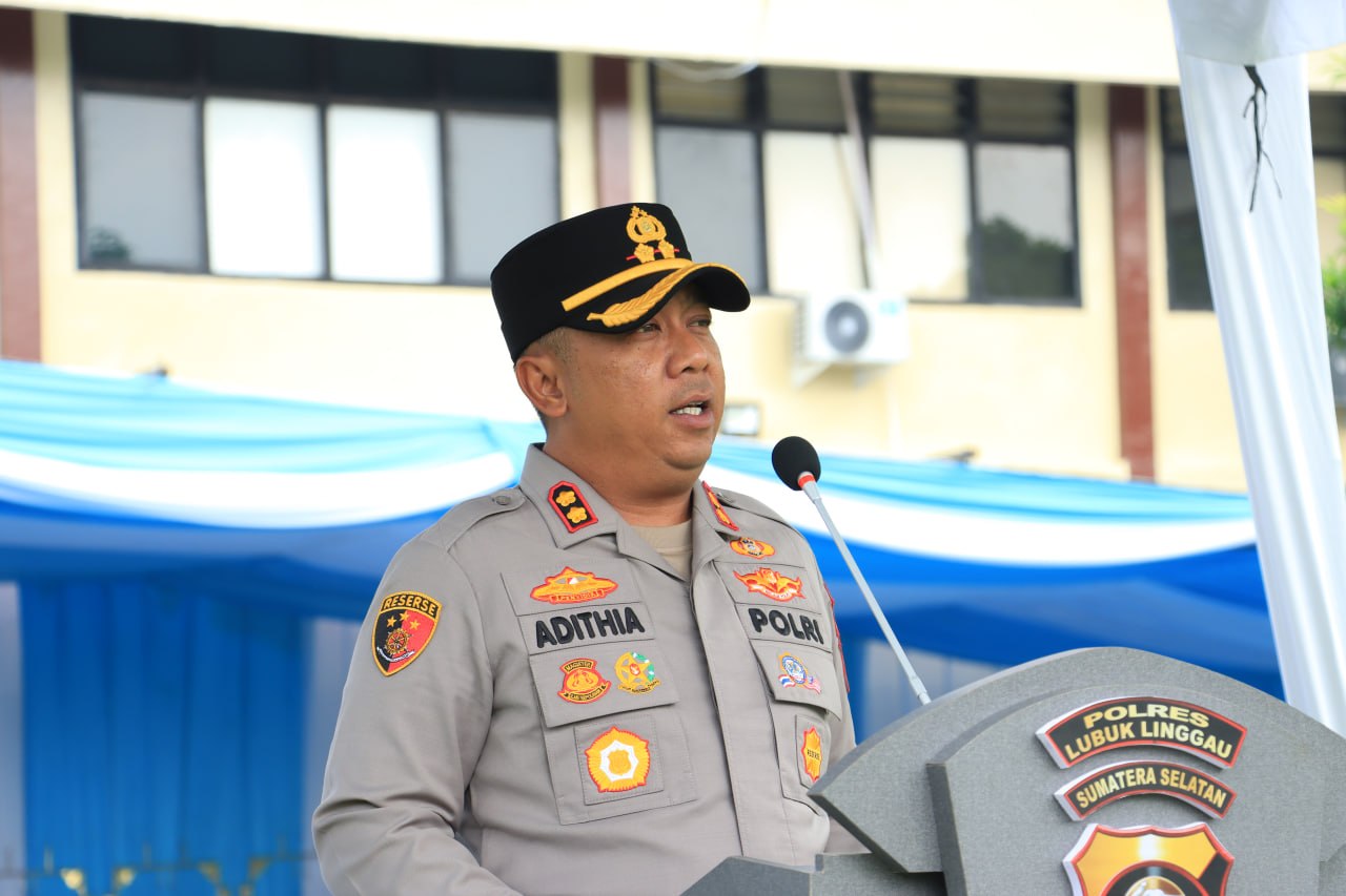 Kapolres Lubuk Linggau AKBP Adithia Bagus Arjunadi Apresiasi 48 Kenaikan Pangkat Personil Terbaik Berprestasi