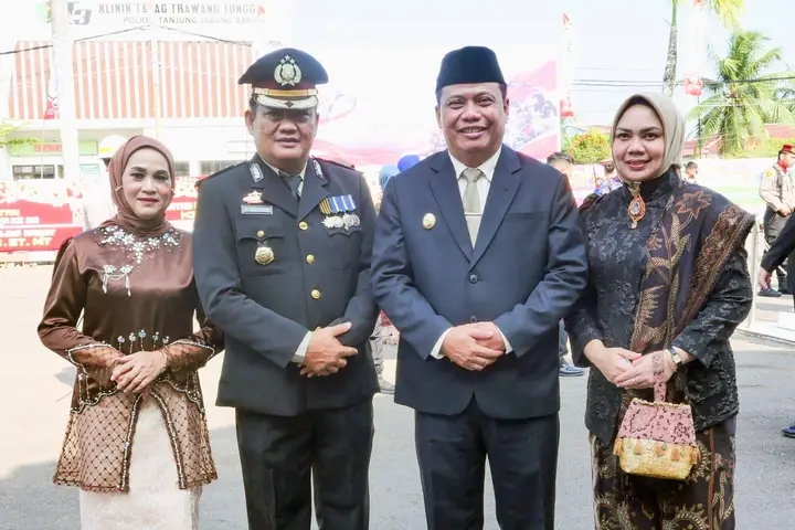 Wabup Katamso Hadiri Upacara dan Syukuran Hari Bhayangkara ke-80 Polres Tanjung Jabung Barat