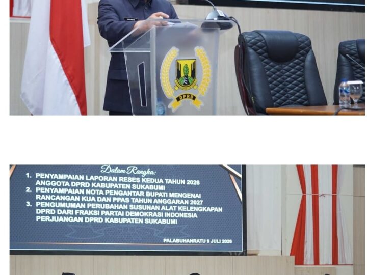 Rapat Paripurna ke-9 DPRD Kabupaten Sukabumi Tahun Sidang 2026