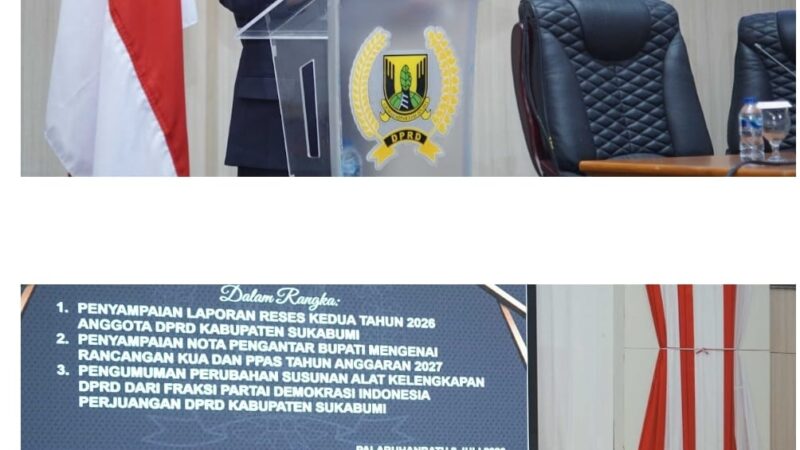 Rapat Paripurna ke-9 DPRD Kabupaten Sukabumi Tahun Sidang 2026