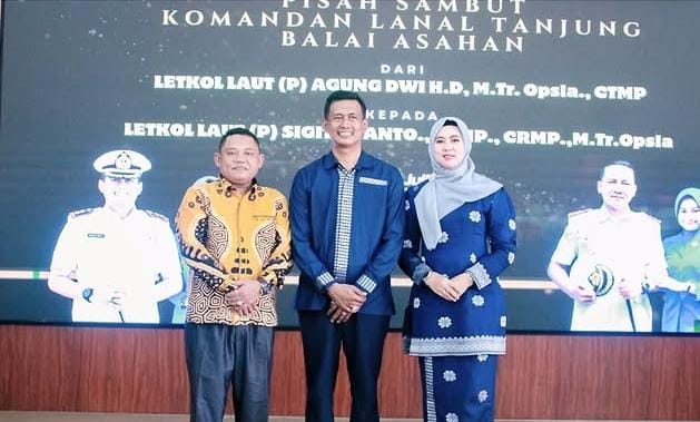 WABUP HADIRI PISAH SAMBUT KOMANDAN LANAL TANJUNG BALAI ASAHAN