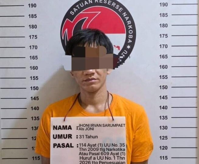 Residivis Pengedar Sabu Ditangkap Satres Narkoba Polres Labuhanbatu