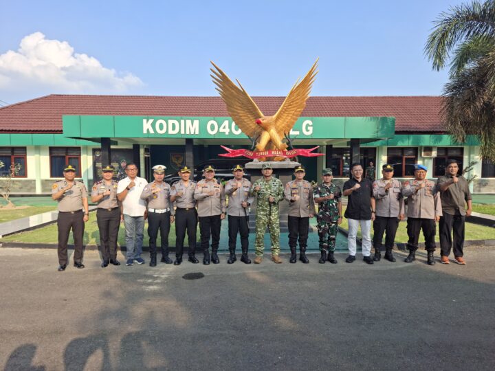 Sinergitas Tanpa Batas untuk Kamtibmas Kota Lubuk Linggau Kapolres Bersama Jajaran PJU Polres Silaturahmi Ke Makodim 0406/ Lubuk Linggau